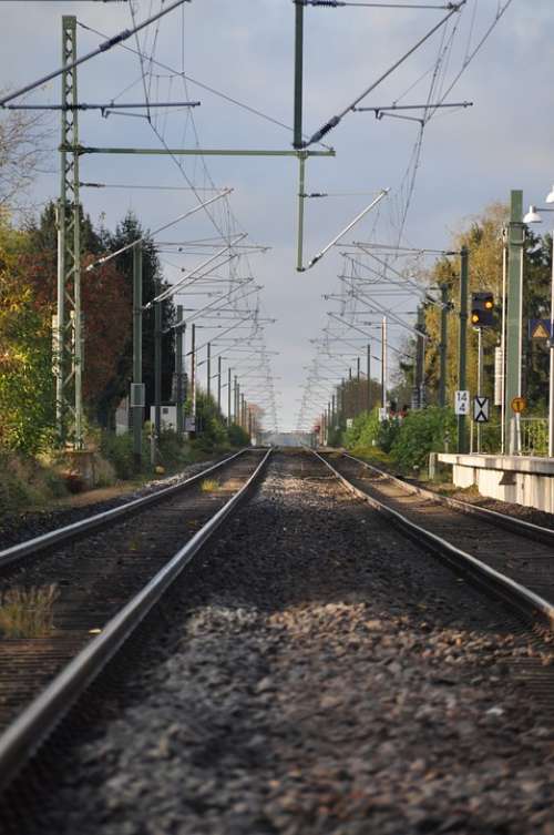 Rails Gleise Railway Gravel Railway Rails