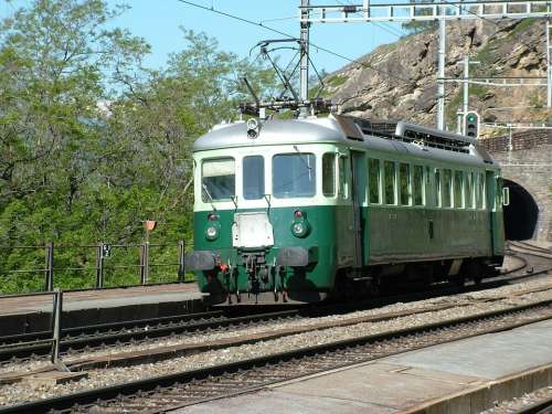 Railway Railcar Historically Switzerland Bls