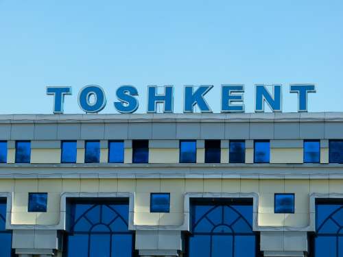 Railway Station Tashkent Uzbekistan Arrive