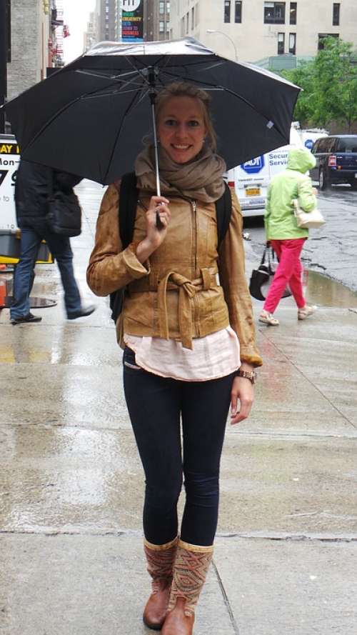 Rain Umbrella Hiking New York