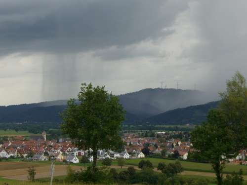 Rain Curtain Gamis Gewitterstimmung Kirchzarten