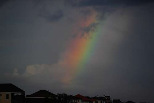 Rainbow Sky Cloud Weather Rain Symbol Heaven