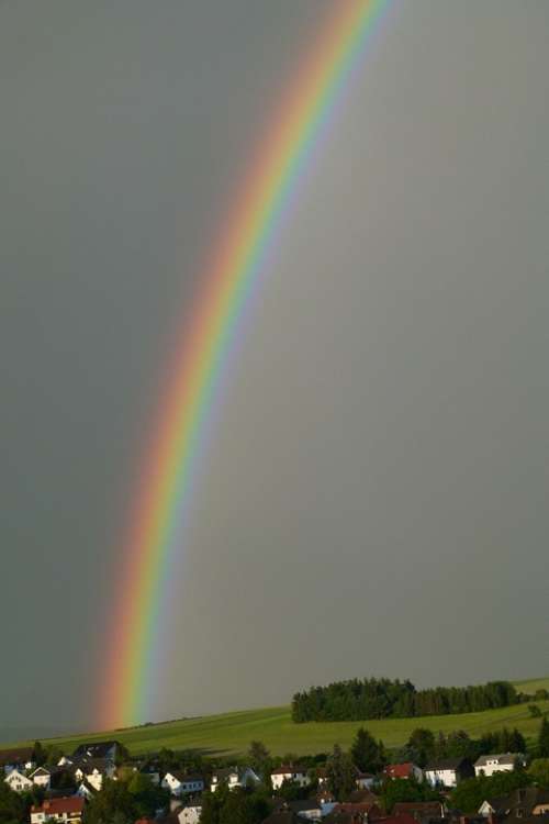 Rainbow Spectrum Farbenspiel Weather Phenomenon