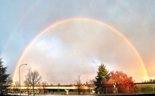 Rainbow Sunset Bellevue Washington