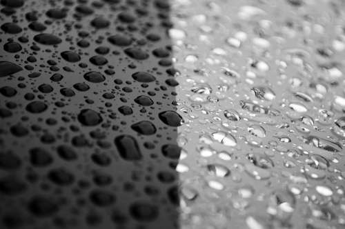 Raindrops Car Drops Rain After Water Element