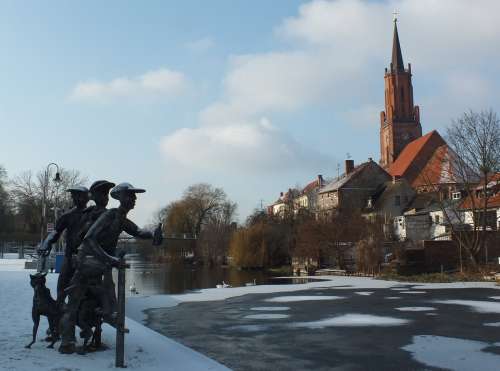 Rathenow Winter Schleusenspucker