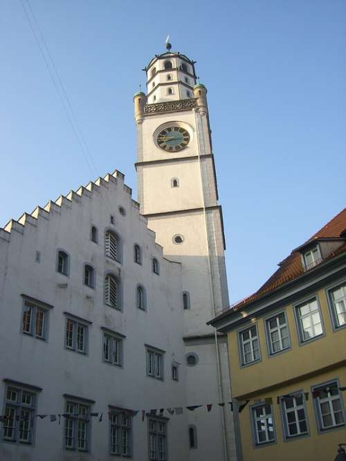 Ravensburg Tower Downtown Middle Ages Historically