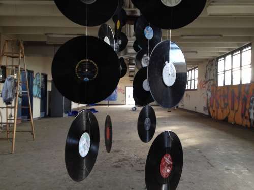 Records Discs Art Abandoned Place Old Building