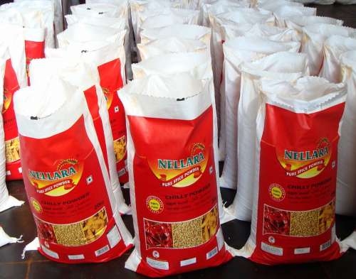 Red Chilli Powder Wholesale Market Bagging Byadagi