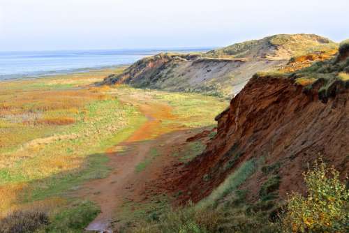 Red Cliffs Wadden Sea North Sea Dunes Sylt