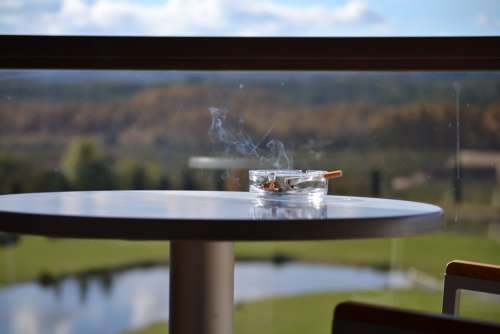 Relax Smoking Balcony Holiday