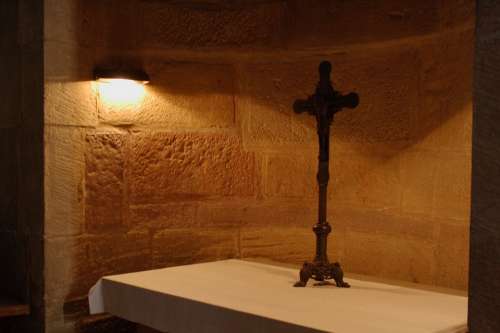 Religion Silent Cross Commemorate Prayer Dark