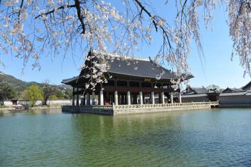 Republic Of Korea Forbidden City Gyeonghoeru Seoul