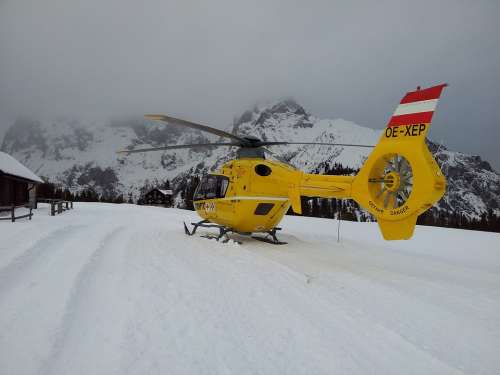 Rescue Helicopter Mountain Rescue Rescue Mountain