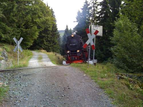Resin Narrow Gauge Train Crossroads Hsb