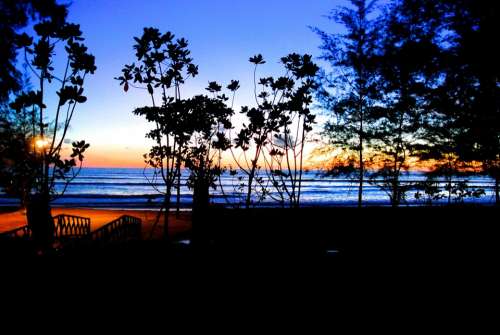 Resort Thailand Khao Lak Holiday Vocation Sunset