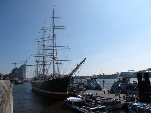 Rickmer Rickmers Hamburg Port Sailing Vessel