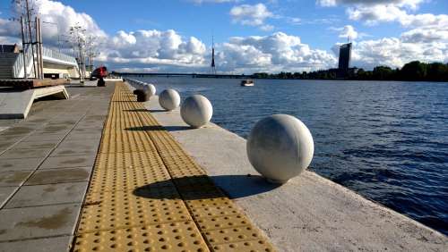 Riga River Promenade Daugava Path
