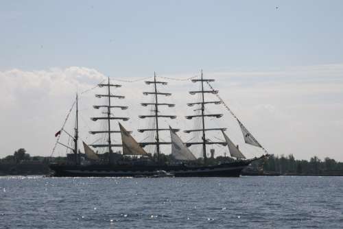 Riga Ship Sailboat Sailing Summer Boat Latvia