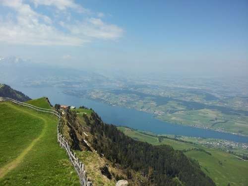 Rigi Central Switzerland Alpine Hike Hiking Summer
