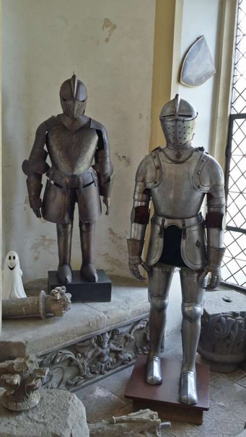 Ritterruestung Armor Castle Rhine Stone Middle Ages