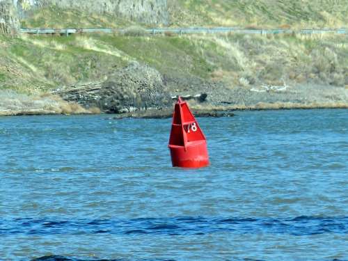 River Buoy Water Blue