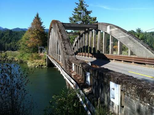 River Bridge Pacific Northwest Water Travel