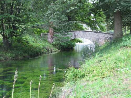 River Water Bridge Green Ulm