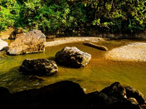 River Landscape Stones North Thailand