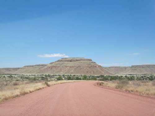 Road Namibia Kalahari Desert