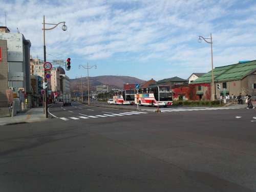 Road Intersection Hokkaido Otaru