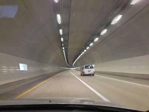 Road Highway Tunnel Running Speed Cool