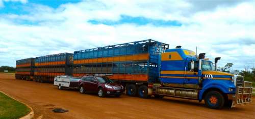 Road Train Truck Transportation Comparison Big