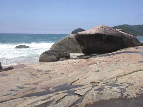 Rock Beach Stones Rocks Ocean Sea Sand