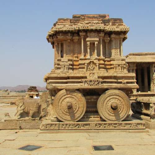 Rock Chariot Hampi Unesco World Heritage India