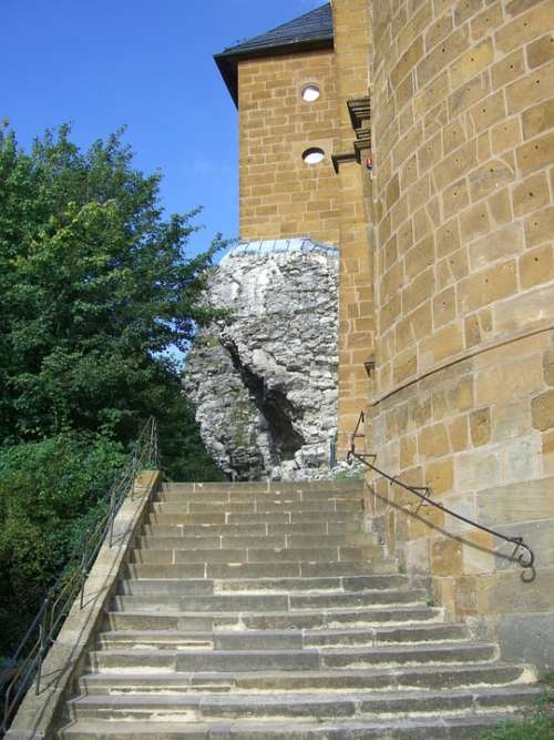 Rock Church Gad Staircase Stone Steps Gradually
