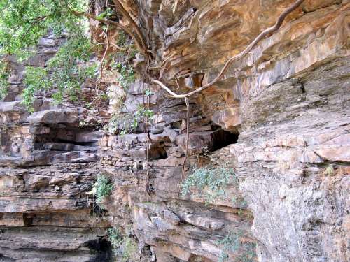 Rock Wall Sandstone Erosion Nature Mountain