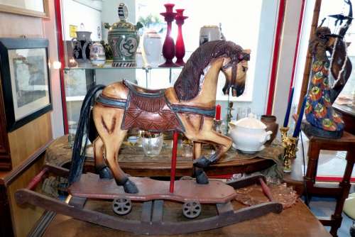 Rocking Horse Historically Antiques Altwaren