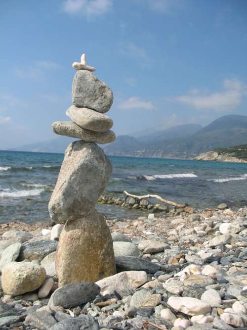 Rocking Stone Corsica Sea
