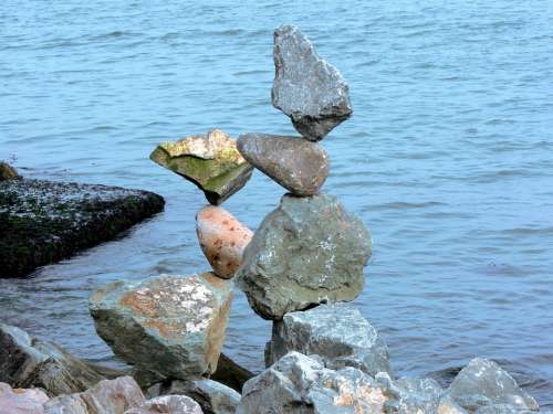Rocks Balance Balanced Precarious Stones Pile