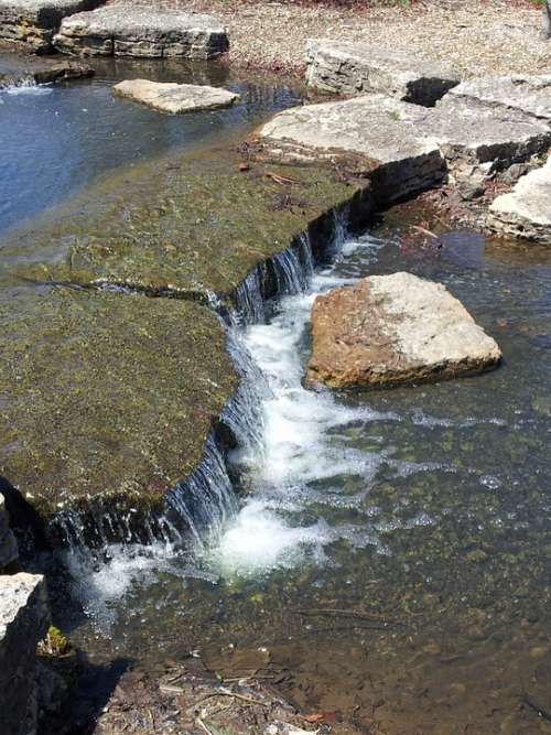 Rocks Stream Stone Landscape Nature Running Water