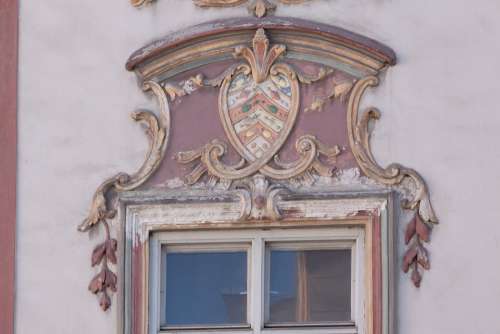 Rococo Facade Style European Art Stucco Painting