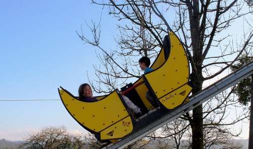 Roller Coaster Theme Park Pleasure-Ground Children