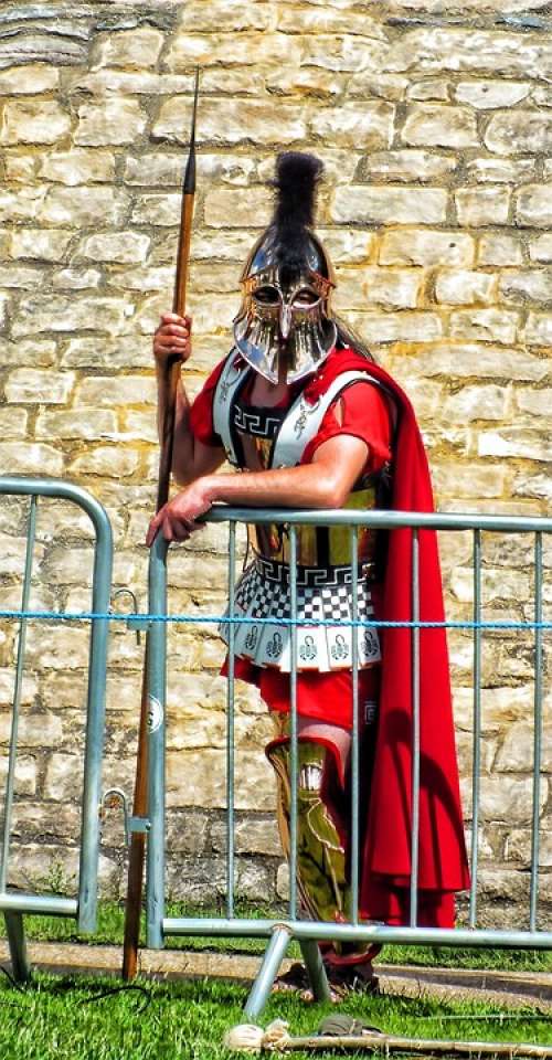 Roman Romans Mask Carnival Cloak Weapons