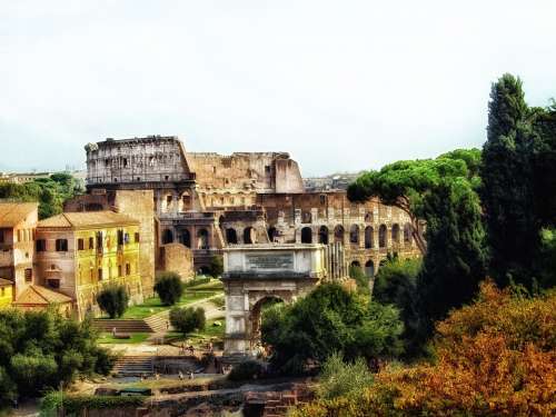 Rome The Colosseum Italy Historic Historical