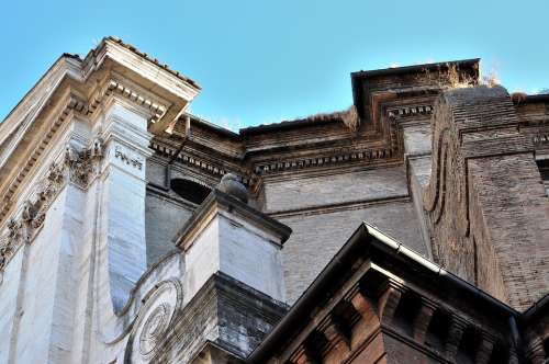 Rome Construction Palazzo Old Palace Forms Italy