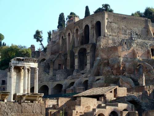 Rome Ruins Ancient History Italy Europe Old