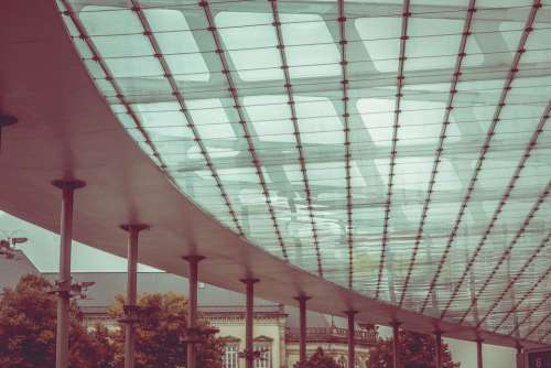 Roof Glass Modern Architecture Art