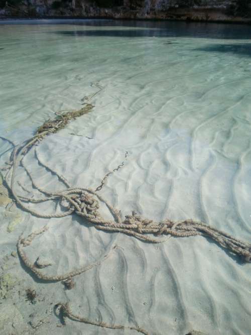 Rope Dew Underwater Sand Beach