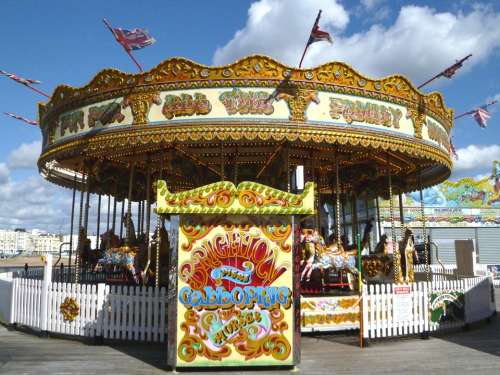 Roundabout Carousel Funfair Horse Amusement